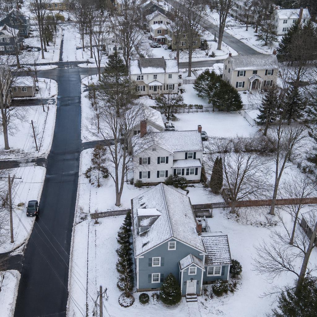 Typical Massachusetts home with architectural asphalt shingles