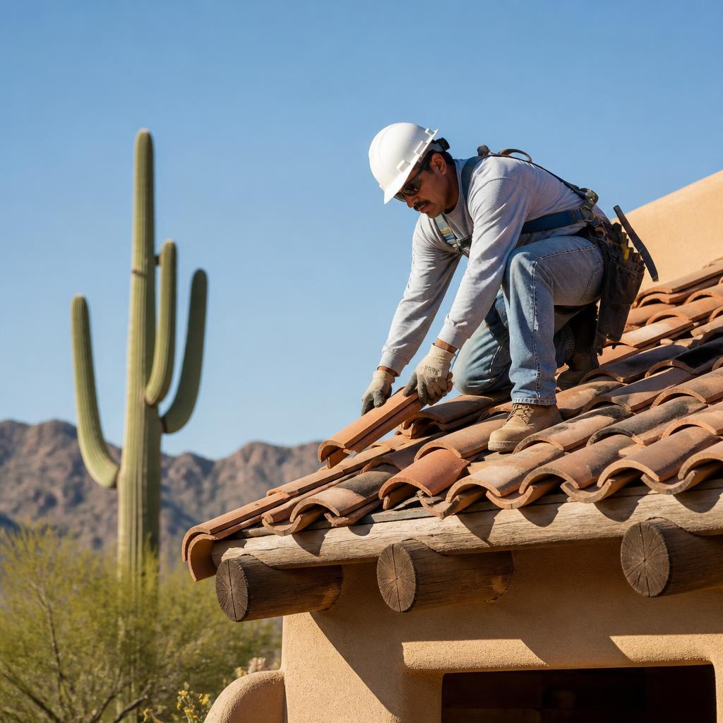 Roofing crew installing a new roof in Texas